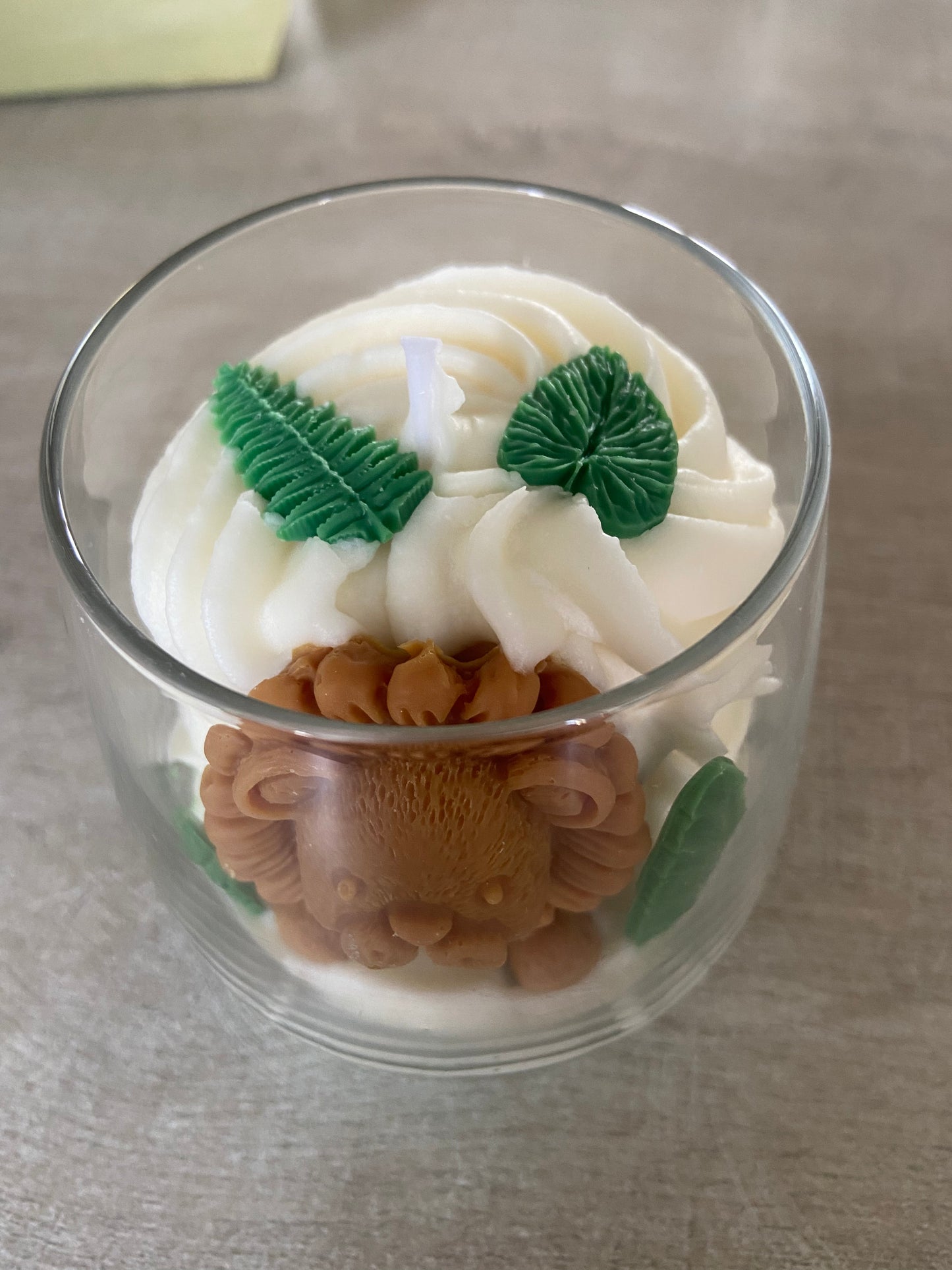 Bougie gourmande Bougie lion Bougie parfumée caramel Bougie noel Bougie chantilly Bougie artisanale Bougie végétale Idée cadeau