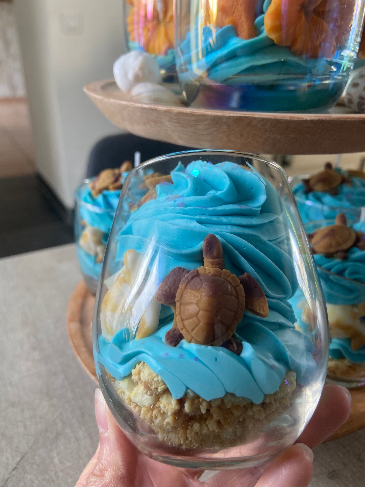 Bougie gourmande Bougie parfumée Bougie tortue de mer Bougie chantilly Bougie artisanale Bougie végétale Idée cadeau