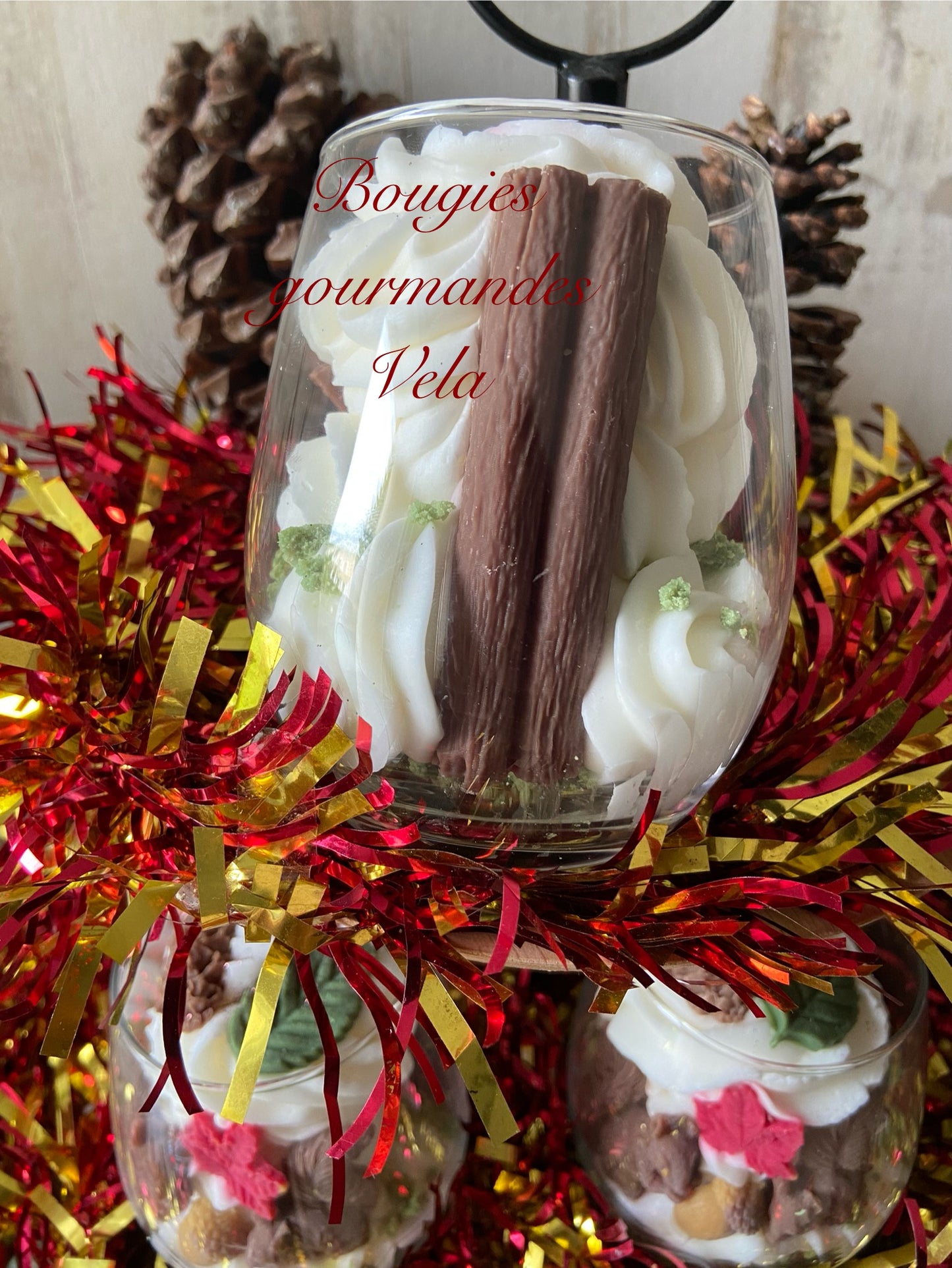 Bougie gourmande écureuil Bougie parfumée fleur de coton Bougie chantilly Bougie artisanale Bougie végétale Idée cadeau noel