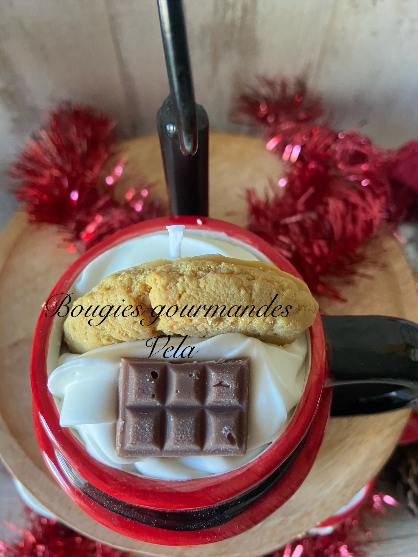 Bougie gourmande père noel cookie chocolat Bougie parfumée cookies chocolat Tasse Bougie chantilly Bougie végétale Bougie artisanale Bougie tasse cookie chocolat Idée cadeau Noël (Copie)