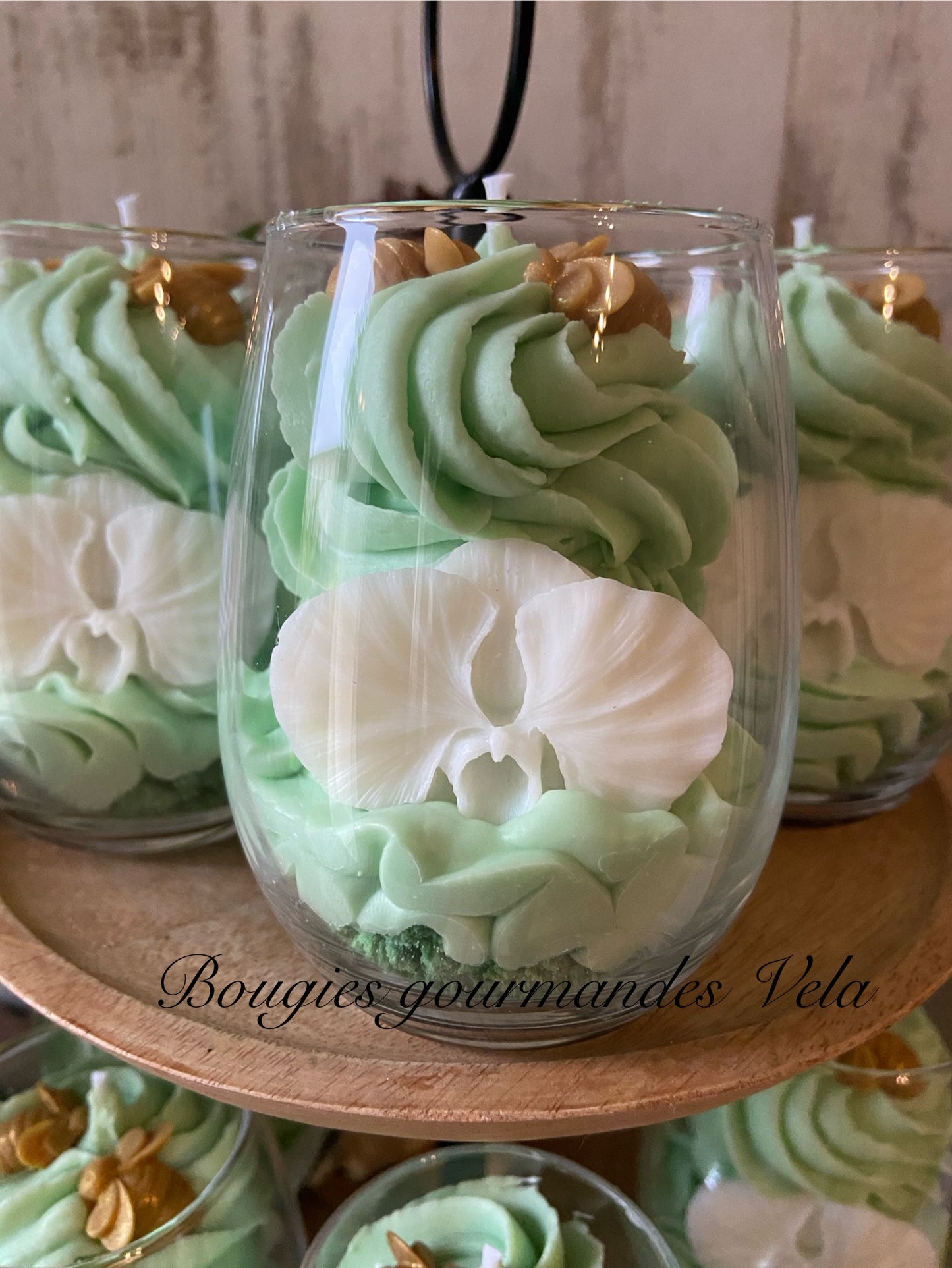 Bougie gourmande Bougie parfumée orchidée Bougie chantilly Bougie artisanale Bougie végétale Idée cadeau