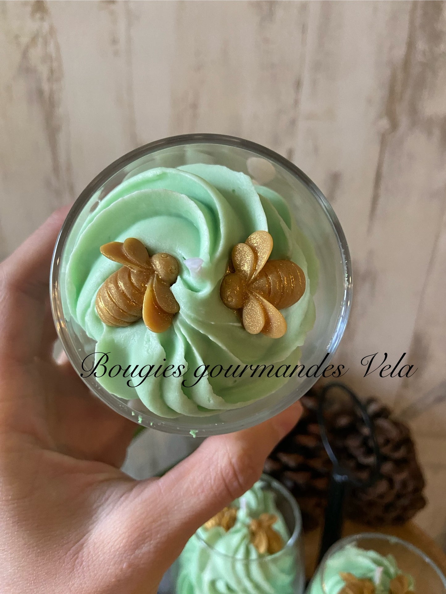 Bougie gourmande Bougie parfumée orchidée Bougie chantilly Bougie artisanale Bougie végétale Idée cadeau