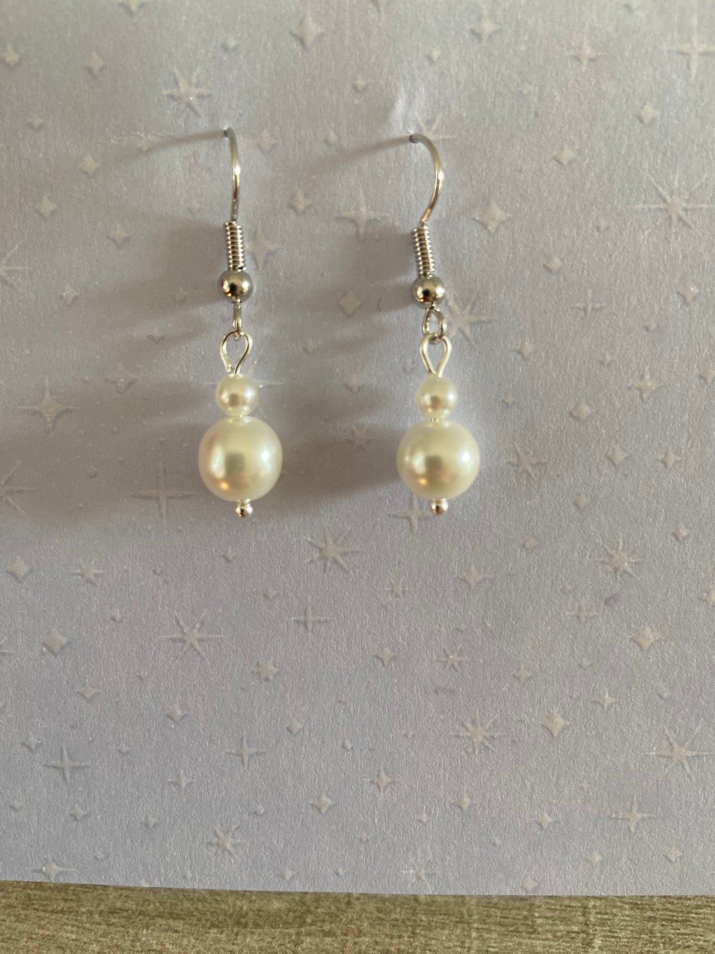 Boucles d’oreilles mariee perles nacrées blanches Bijoux mariage Bijoux mariee