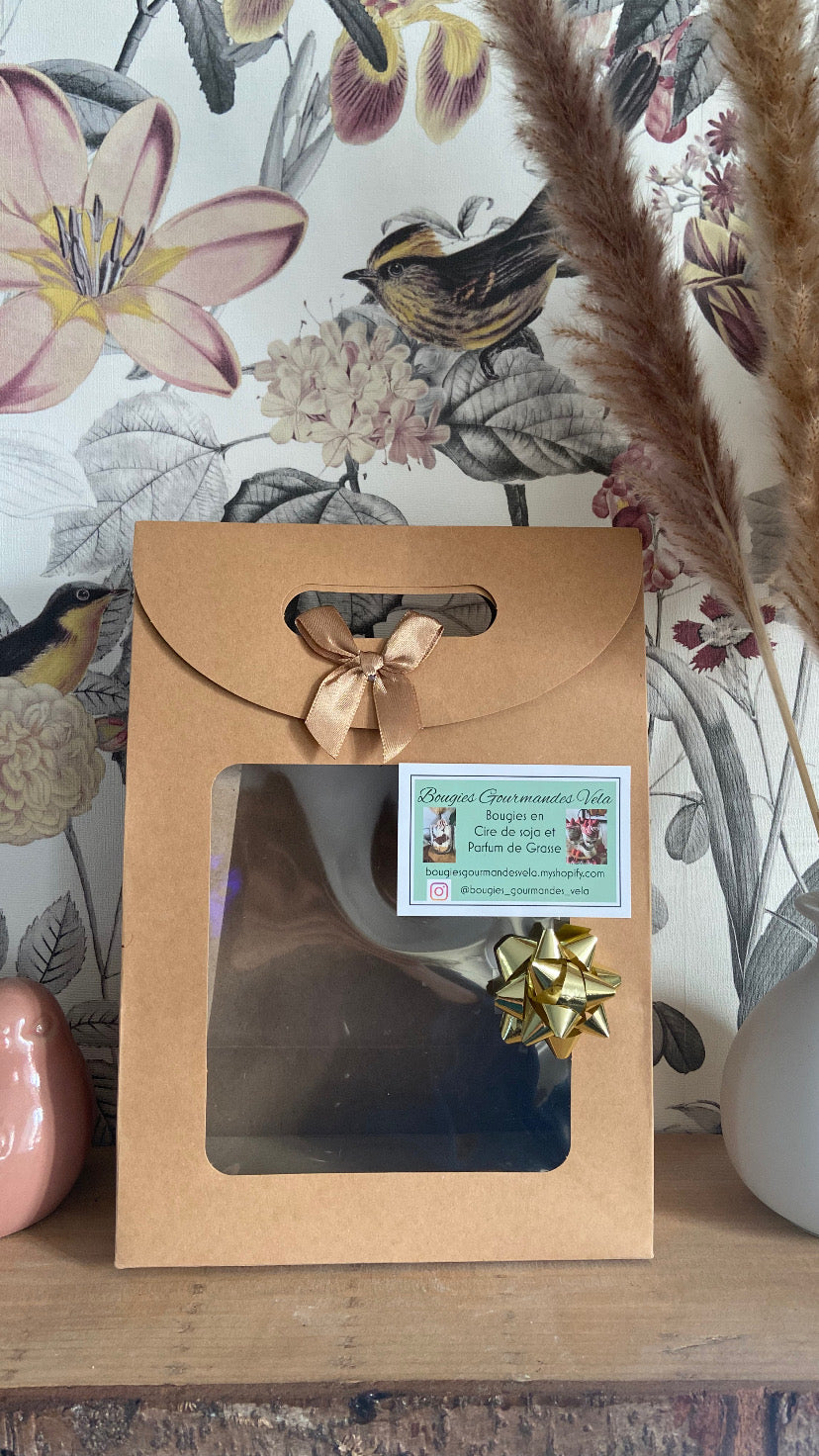 Mini Bougie gourmande Bougie parfumée caramel beurre salé Bougie chantilly Bougie artisanale Bougie végétale Idée cadeau
