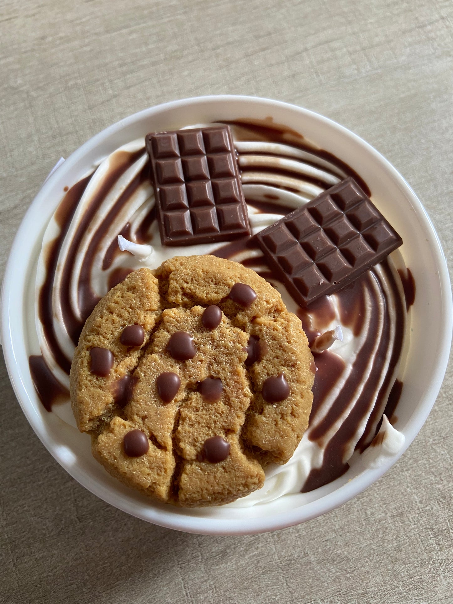 Bougie gourmande Bougie parfumée chocolat cookies Bougie chantilly Bougie végétale Bougie artisanale Bougie végétale Idée cadeau noel