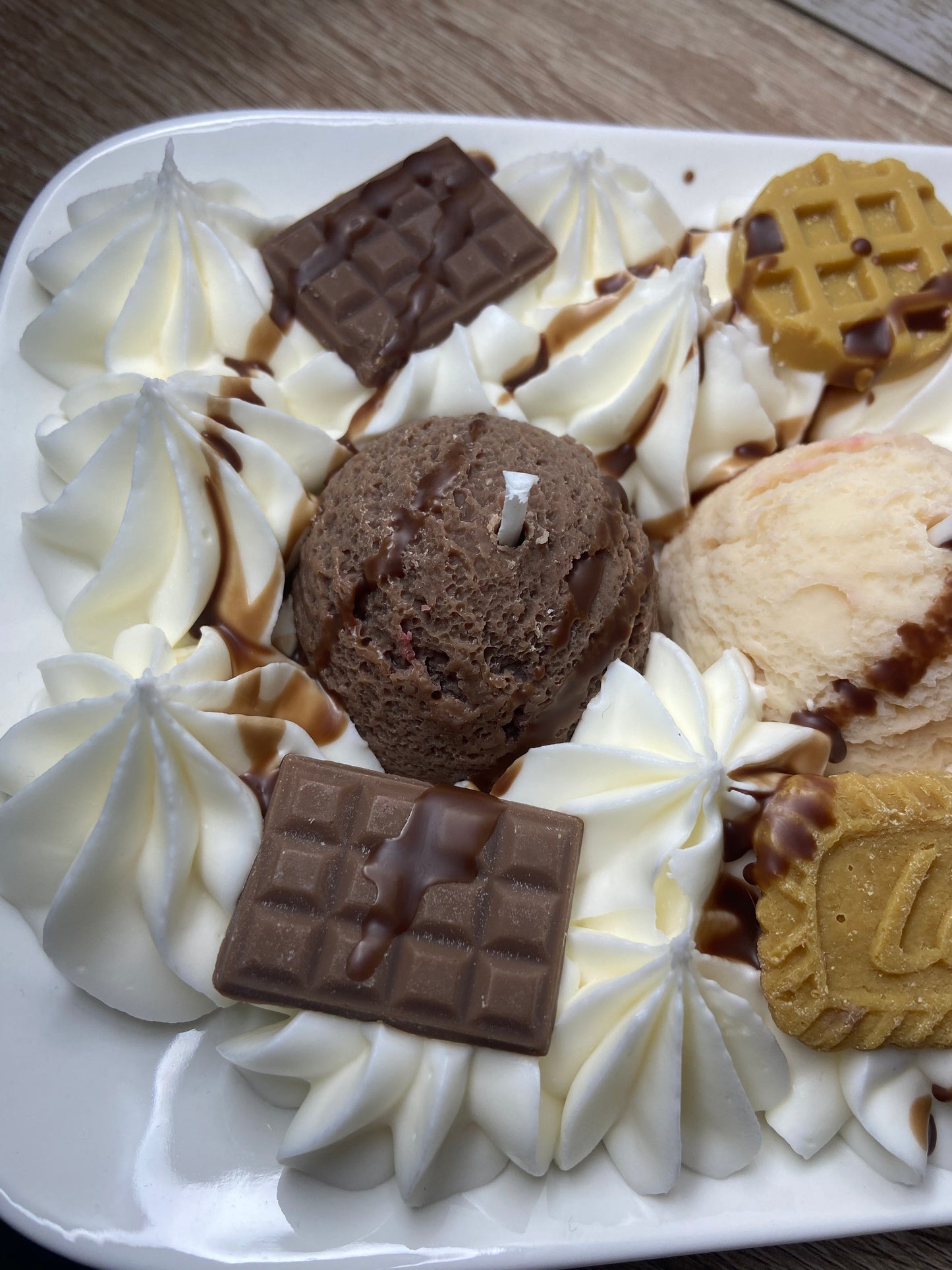 Bougie gourmande Grande bougie cire soja Bougie parfumée vanille fruits rouges chocolat Bougie chantilly dessert glace Bougie artisanale Bougie végétale Idée cadeau