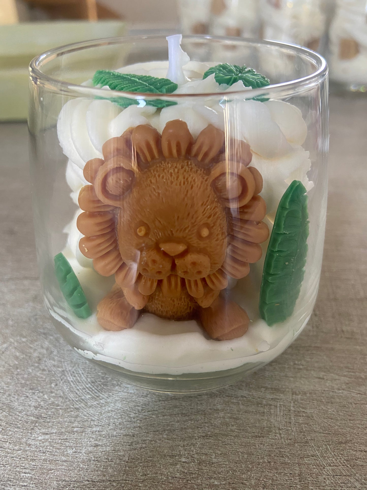Bougie gourmande Bougie lion Bougie parfumée caramel Bougie noel Bougie chantilly Bougie artisanale Bougie végétale Idée cadeau