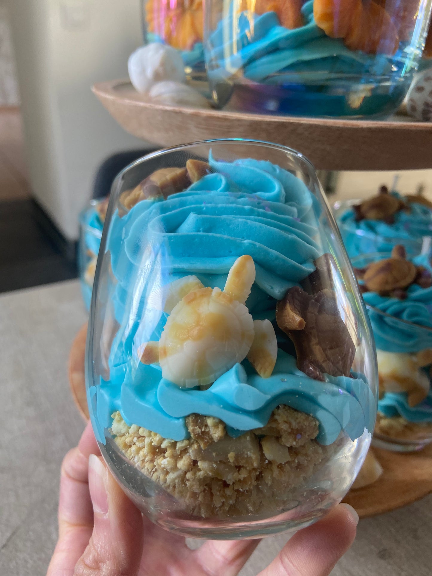 Bougie gourmande Bougie parfumée Bougie tortue de mer Bougie chantilly Bougie artisanale Bougie végétale Idée cadeau