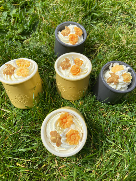 Bougie gourmande Bougie parfumée citronnelle Bougie artisanale Bougie végétale Bougie naturelle Bougie chantilly Idée cadeau