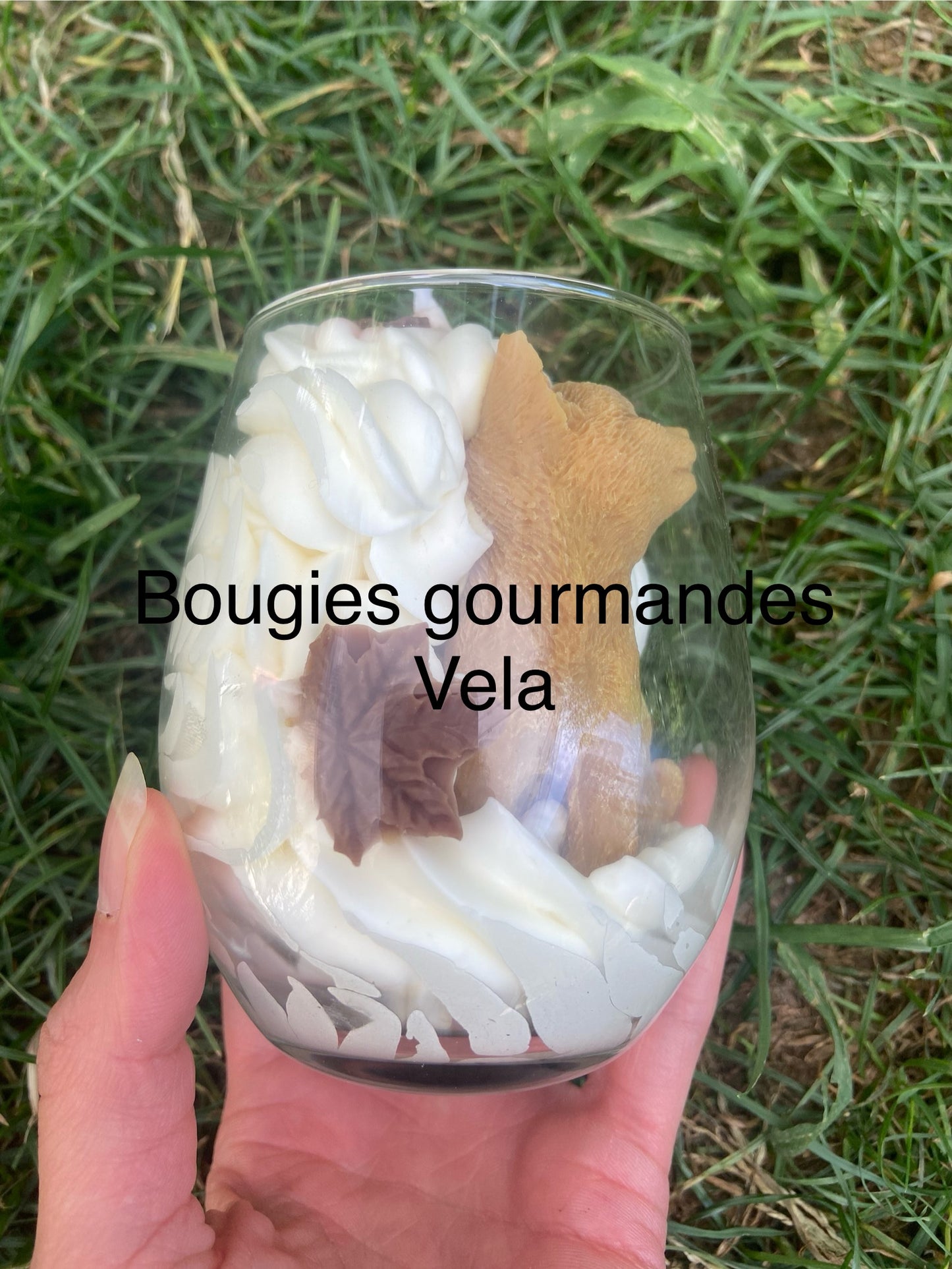 Bougie gourmande Bougie chat Bougie parfumée caramel Bougie chantilly Bougie automne Bougie artisanale Bougie végétale Idée cadeau