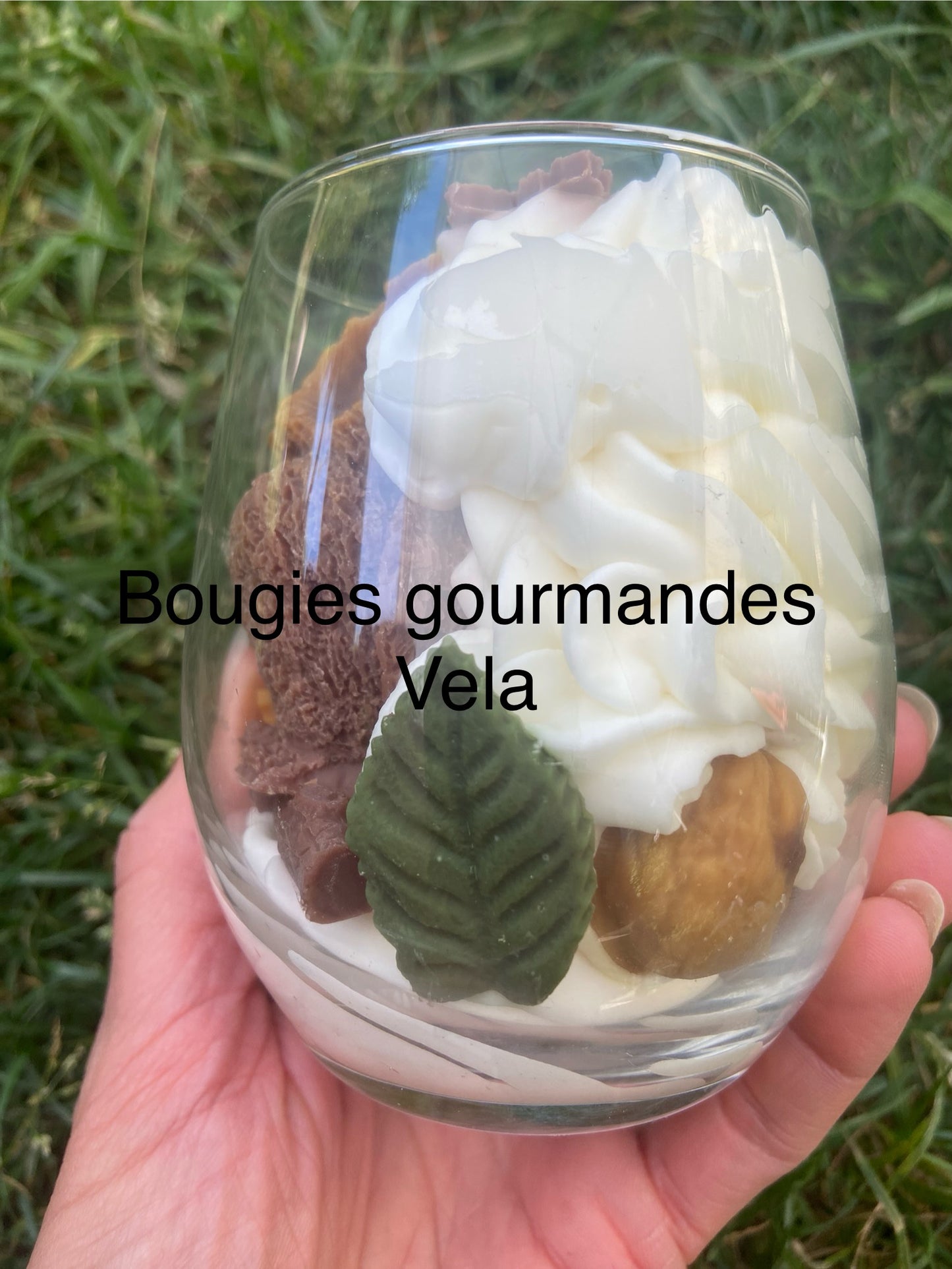 Bougie gourmande Bougie hibou Bougie parfumée vanille Bougie chantilly Bougie automne Bougie artisanale Bougie végétale Idée cadeau