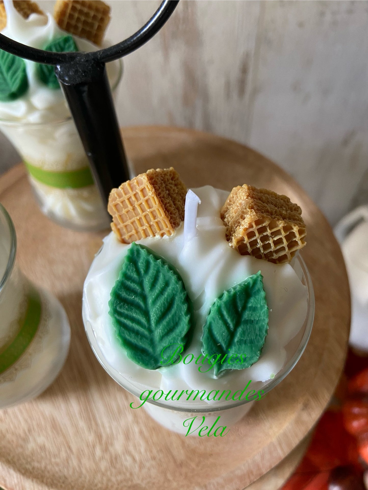 Bougie gourmande Thé Marrakech Bougie parfumée Bougie chantilly Bougie artisanale Bougie végétale Idée cadeau noel