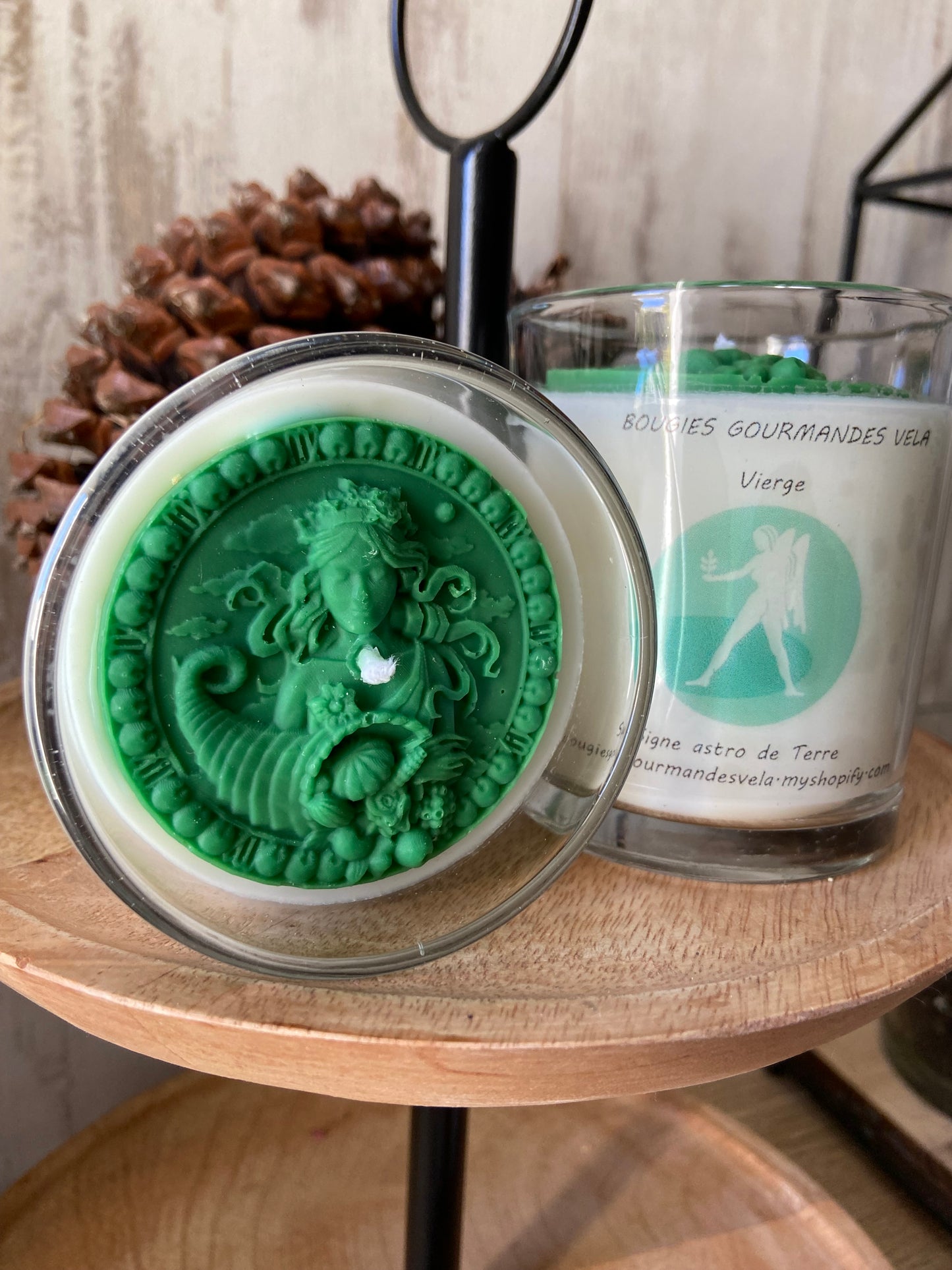Bougie vierge Collection signes astrologiques Bougie signe de terre Bougie artisanale Bougie végétale Idée cadeau