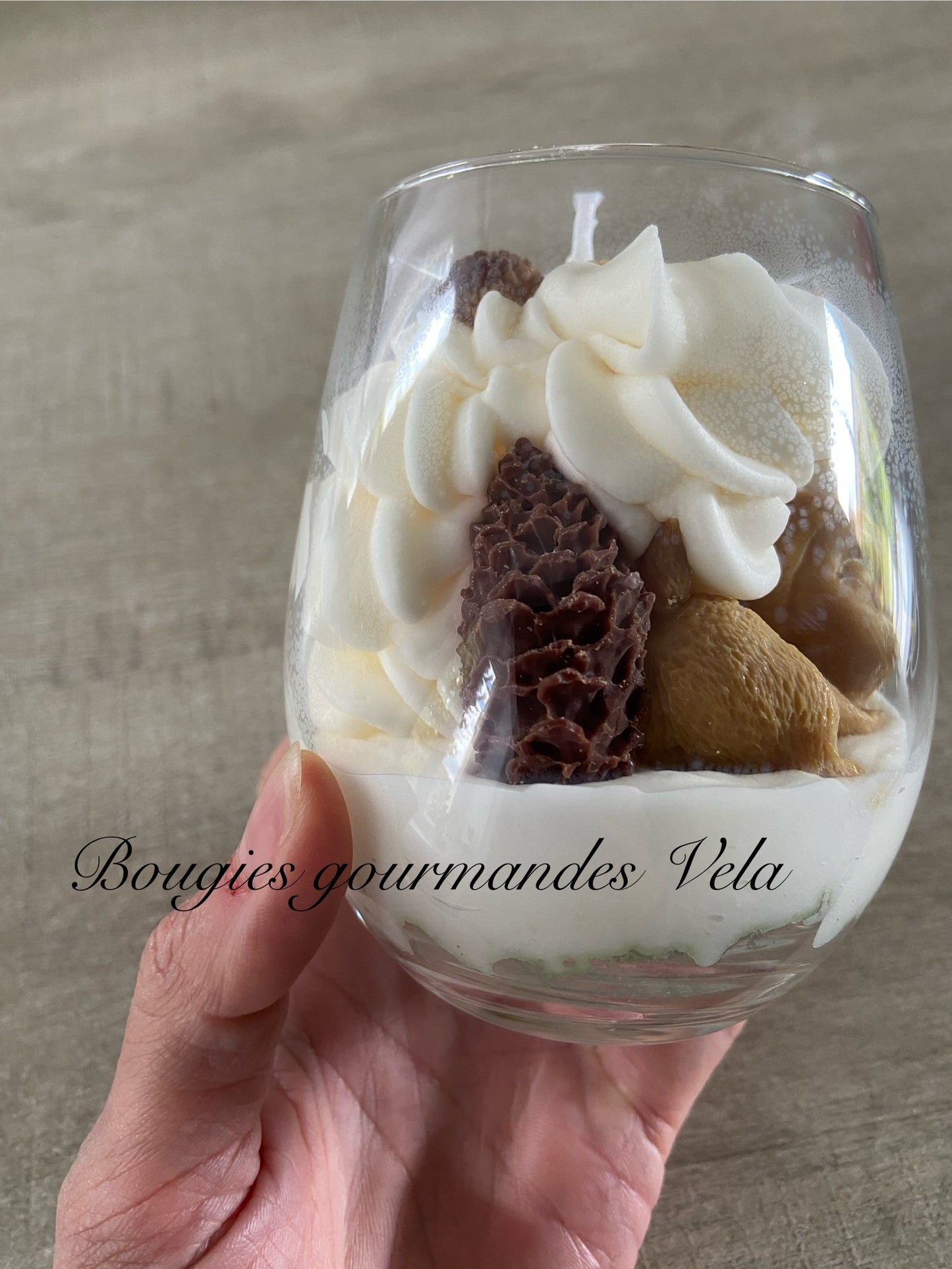 Bougie gourmande Bougie Le faon de la forêt Bougie parfumée Bougie automne Bougie chantilly Bougie artisanale Bougie végétale Idée cadeau