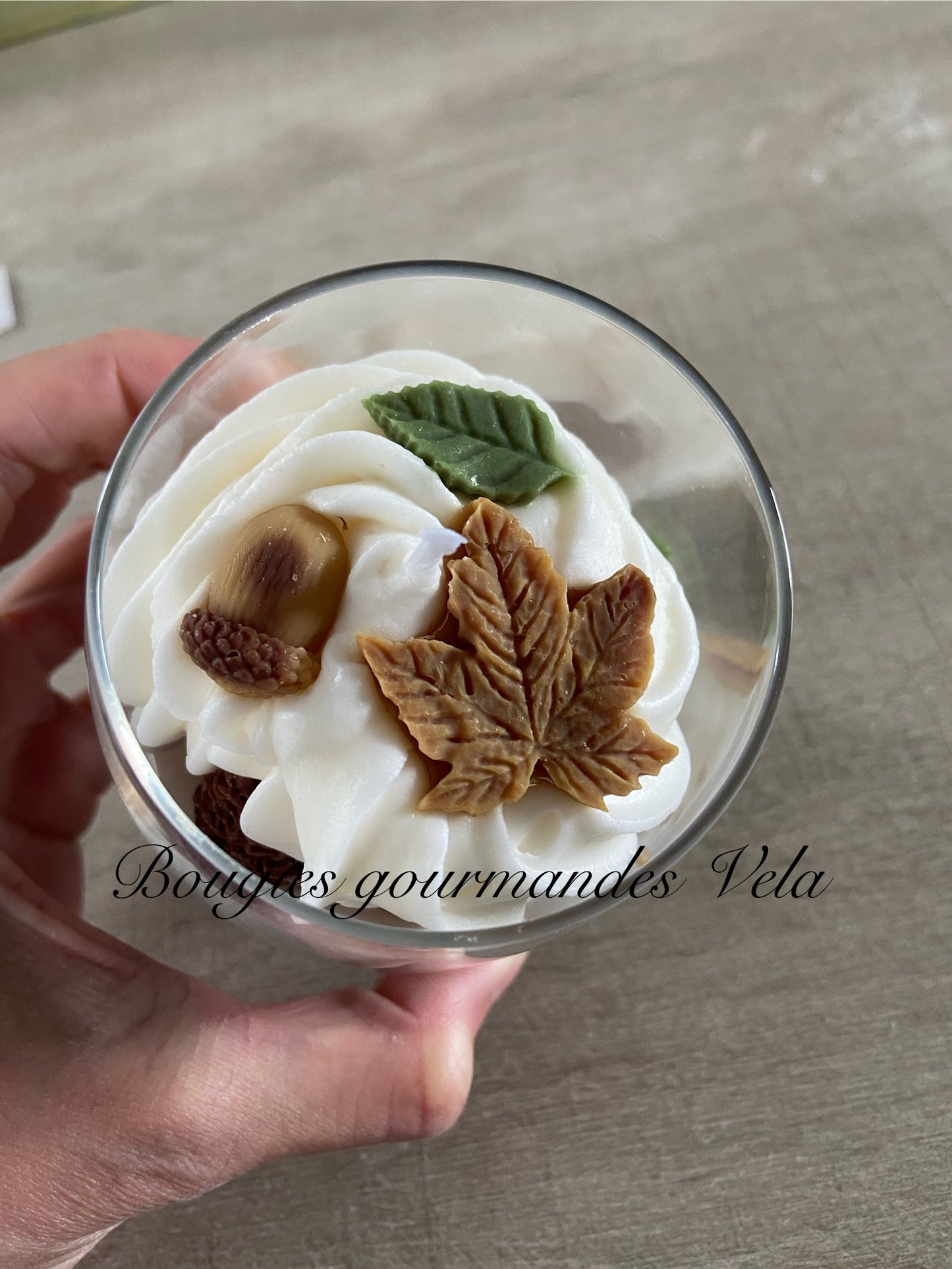 Bougie gourmande Bougie Le faon de la forêt Bougie parfumée Bougie automne Bougie chantilly Bougie artisanale Bougie végétale Idée cadeau
