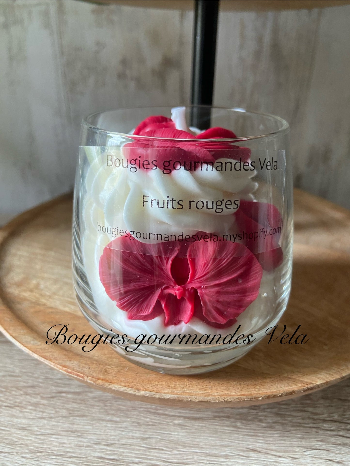 Bougie orchidée Bougie bisous Bougie gourmande Bougie parfumée fruits rouges Bougie chantilly Bougie artisanale Bougie végétale Idée cadeau