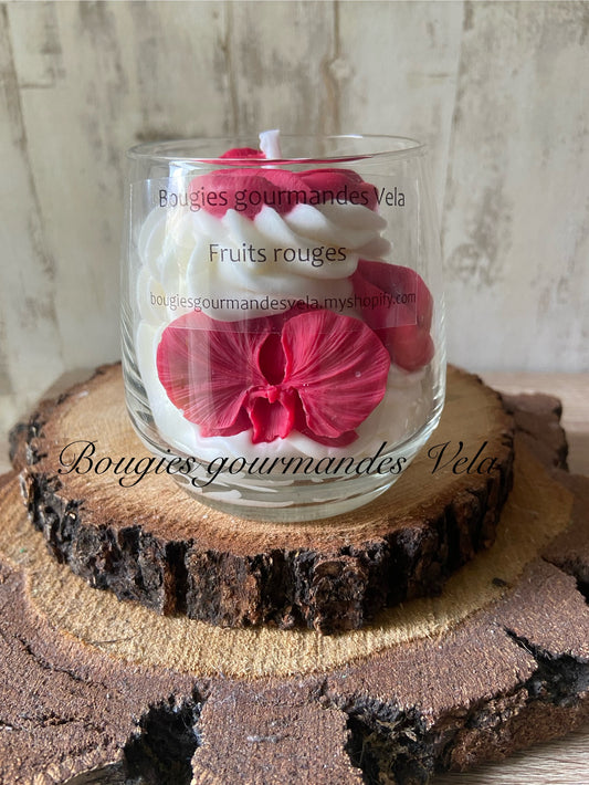 Bougie orchidée Bougie bisous Bougie gourmande Bougie parfumée fruits rouges Bougie chantilly Bougie artisanale Bougie végétale Idée cadeau