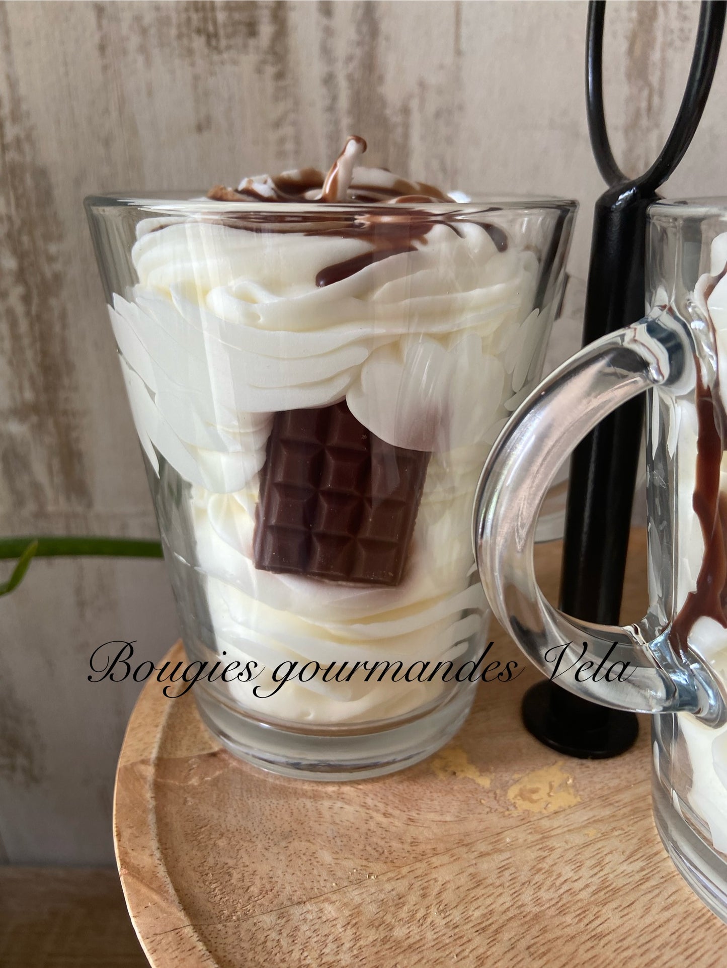 Bougie cookie Bougie gâteau Bougie gourmande Bougie parfumée cookie chocolat Bougie chantilly Bougie artisanale Bougie végétale Idée cadeau