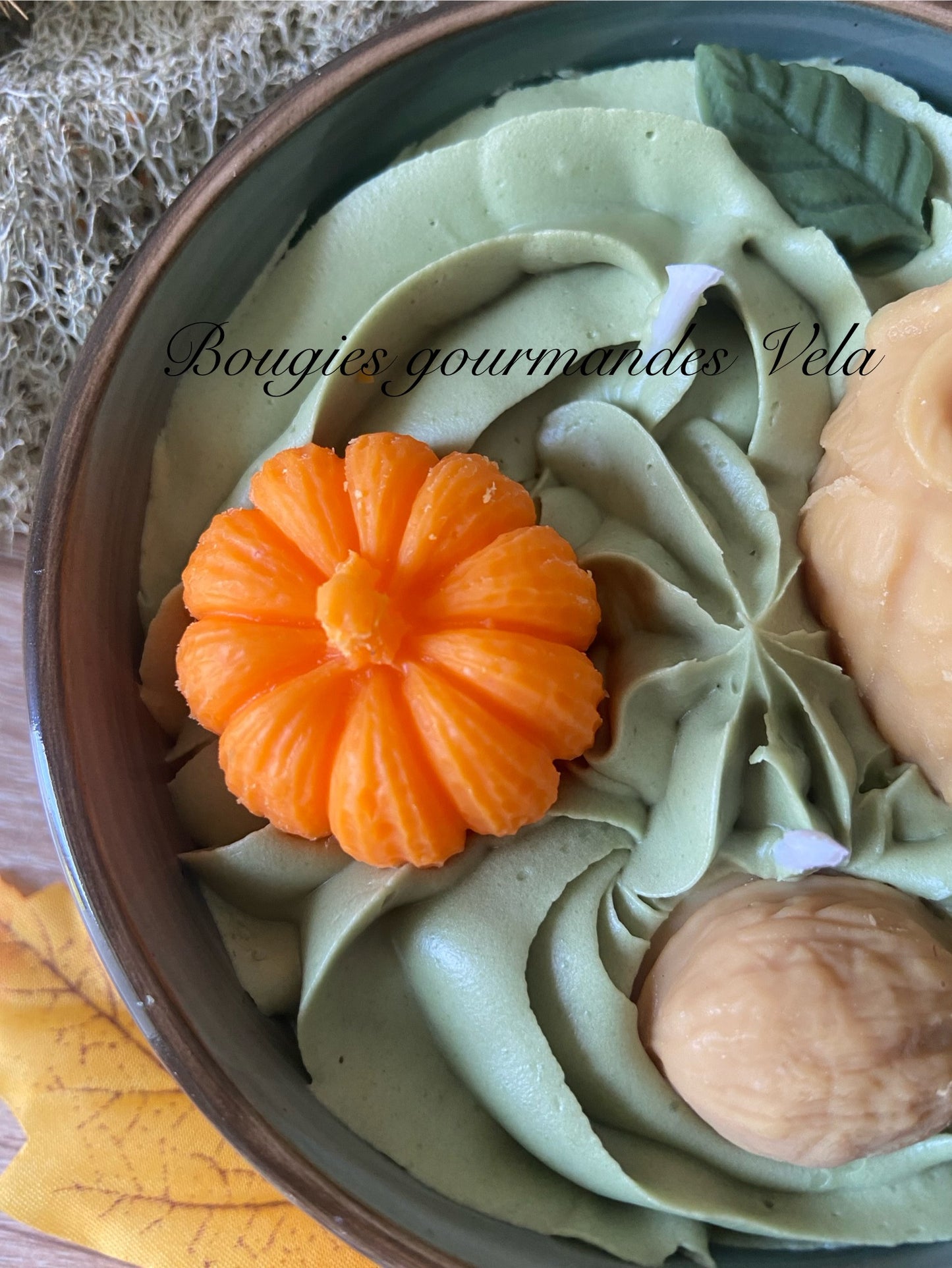 Bougie gourmande Bougie hibou citrouille Bougie parfumée cookie chocolat Bougie chantilly Bougie automne Bougie artisanale Bougie végétale Idée cadeau