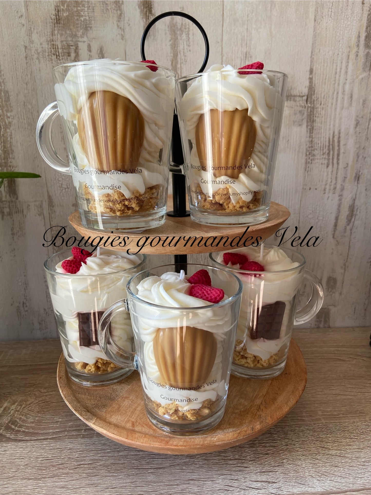 Bougie gourmande Bougie madeleine Bougie parfumée madeleine gourmande Bougie chantilly Bougie artisanale Bougie végétale Idée cadeau