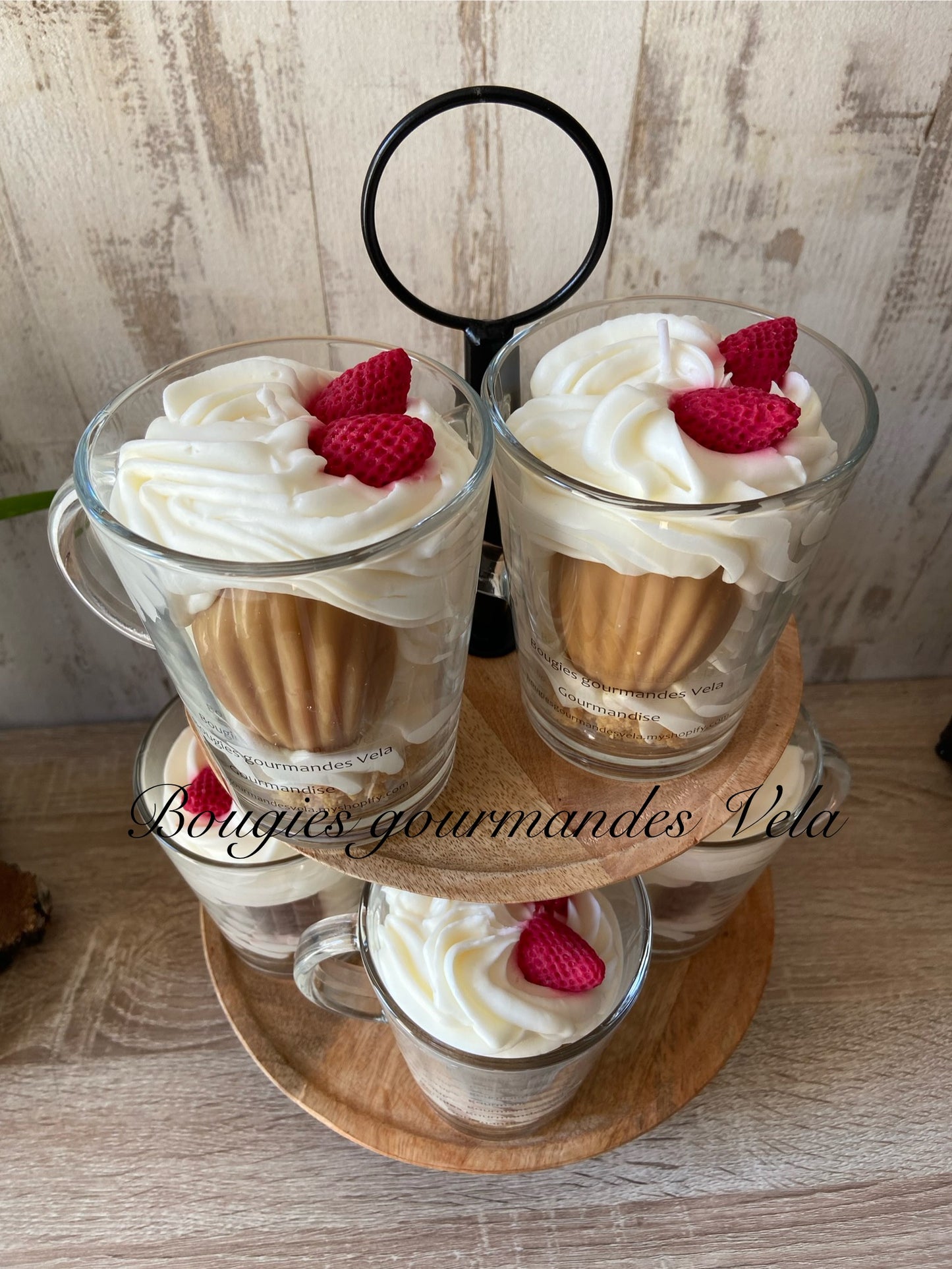 Bougie gourmande Bougie madeleine Bougie parfumée madeleine gourmande Bougie chantilly Bougie artisanale Bougie végétale Idée cadeau
