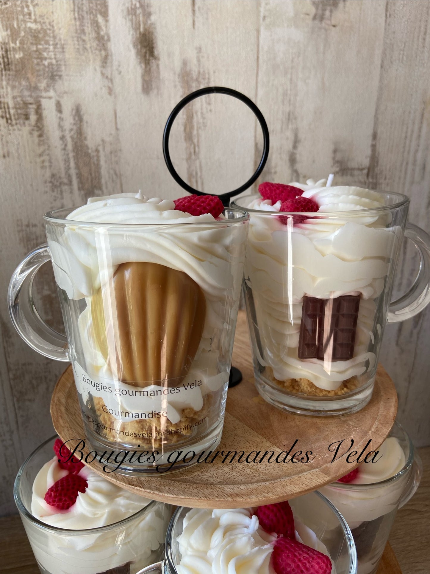 Bougie gourmande Bougie madeleine Bougie parfumée madeleine gourmande Bougie chantilly Bougie artisanale Bougie végétale Idée cadeau