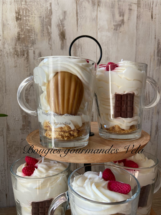 Bougie gourmande Bougie madeleine Bougie parfumée madeleine gourmande Bougie chantilly Bougie artisanale Bougie végétale Idée cadeau