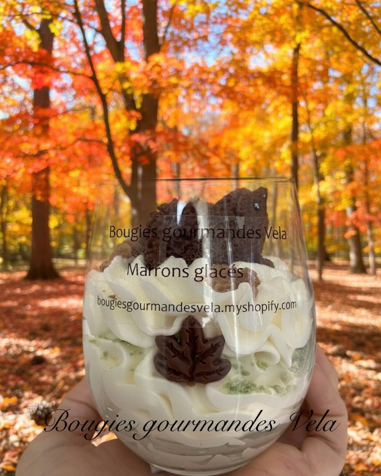 Bougie gourmande Bougie hérissons automne Bougie parfumée Bougie noel Bougie chantilly Bougie artisanale Bougie végétale Idée cadeau