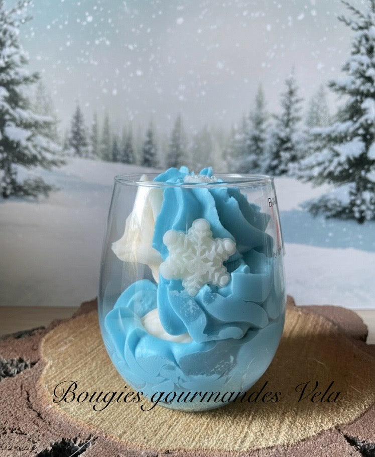 Bougie gourmande Bougie renard hiver Bougie parfumée fleur coton Bougie noel Bougie chantilly Bougie artisanale Bougie végétale Idée cadeau