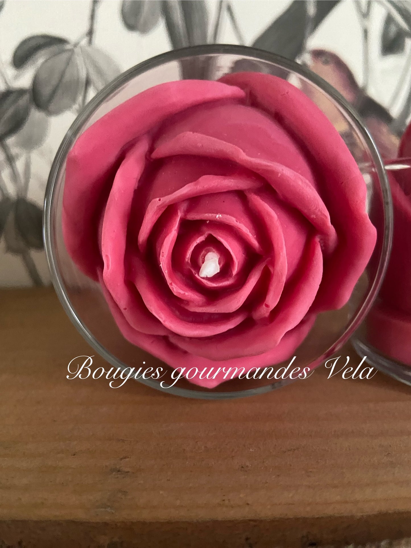 Coffret bonne fête maman Bougie fleur rose parfum rose vanillée Idée cadeau Saint Valentin