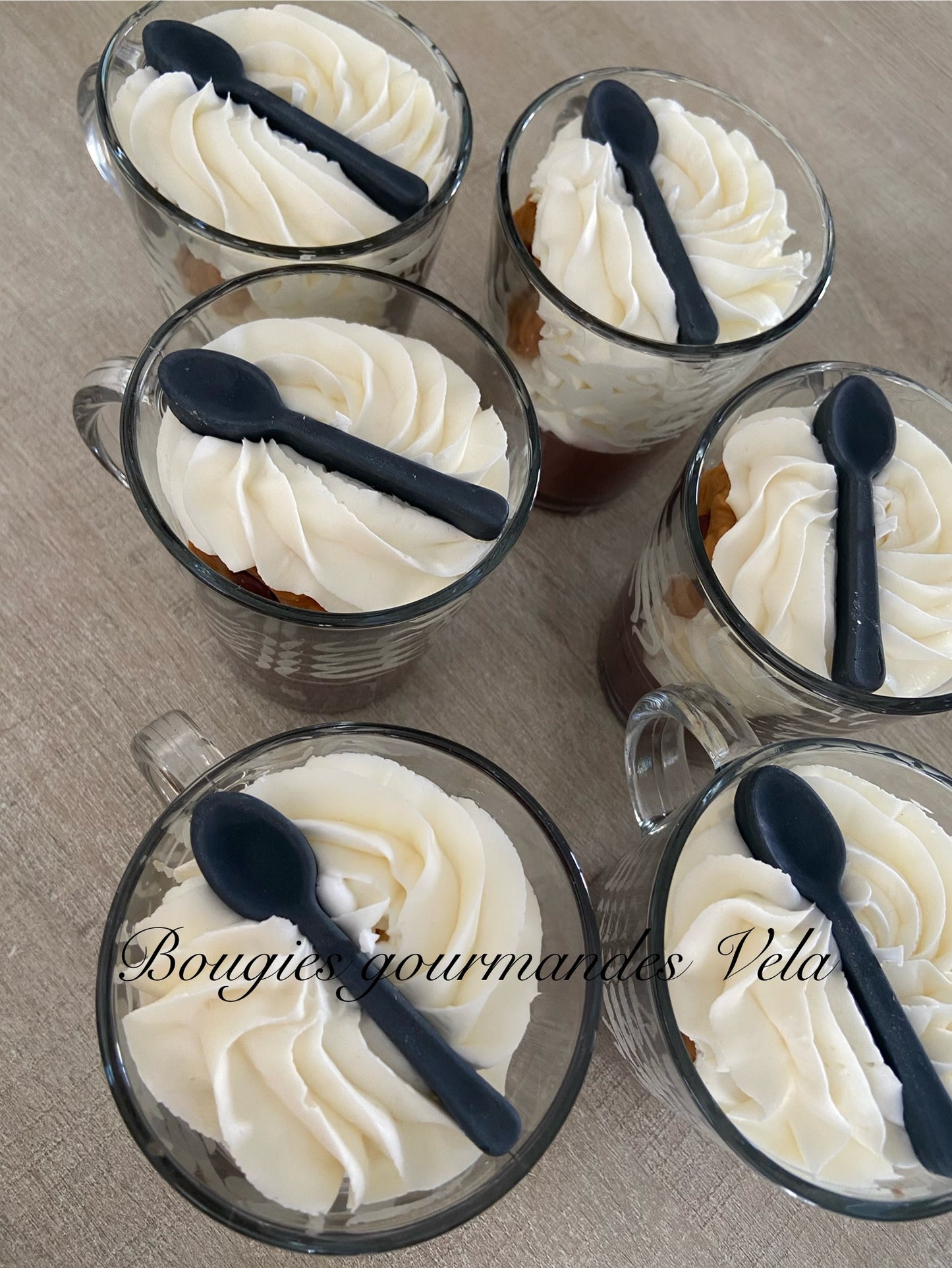 Bougie gourmande parfumée café Bougie chantilly Bougie artisanale Bougie végétale Idée cadeau