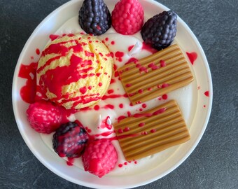 Bougie gourmande Bougie parfumée vanille Bougie glace Bougie chantilly Bougie artisanale Bougie végétale Bougie bowl Idée cadeau